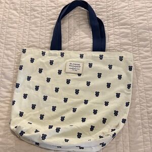 Sloane Ranger Cream and Navy Tote Bag